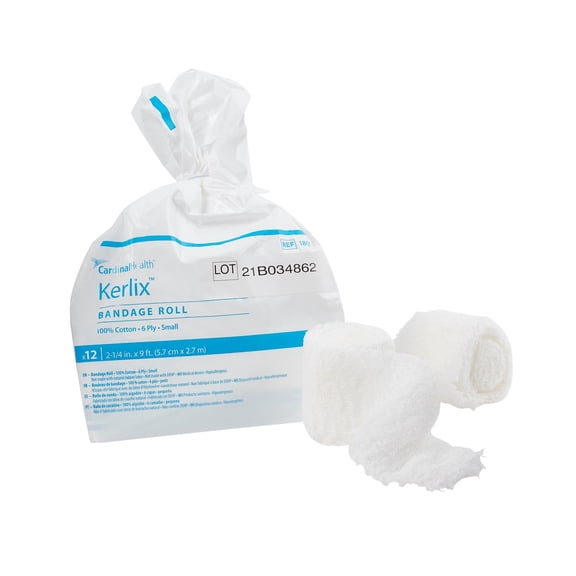 Kerlix White Fluff Bandage Roll NonSterile 2.25" x 3 Yd 1801- 96 per Case