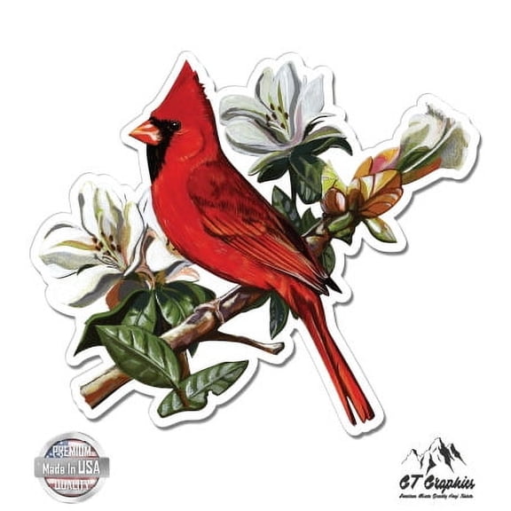 Cardinal - 5" Vinyl Sticker - For Car Laptop I-Pad - Waterproof Decal