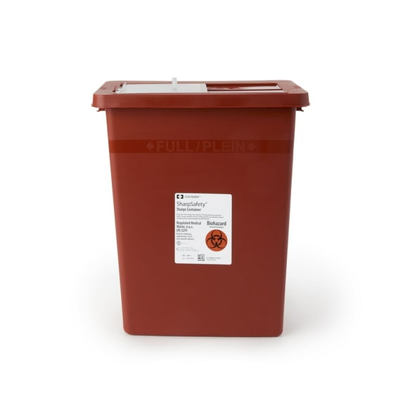 SharpSafety Sharps Container 8 gal. Vertical Entry Case of 10