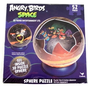 Cardinal Angry Birds Space 3D Sphere Puzzle, 52 Piece