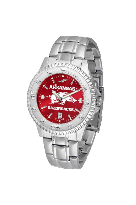 Cardinal Arkansas Razorbacks Competitor Steel AnoChrome Watch