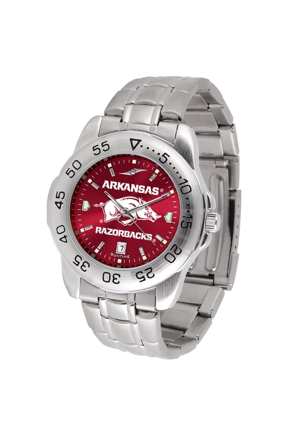 Cardinal Arkansas Razorbacks Sport Steel AnoChrome Watch
