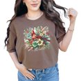 thumbnail image 1 of Cardinal Bird Floral Graphic, Nature Inspired Art, Colorful Bird Design, Botanical Elements T-Shirt, Decorative T-Shirt Gift, Espresso Comfort Colors T-Shirt, Medium, 1 of 1