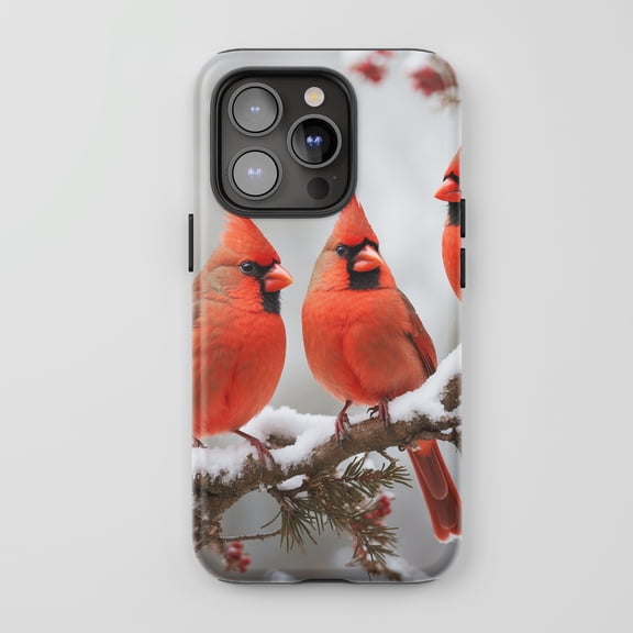 Cardinal Bird For All iPhone Series Tough Phone Case Nature