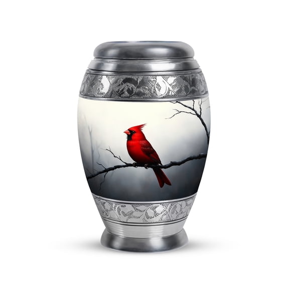 Cardinal Bird Urn For Human Ashes Adult Male - Funeral Cremation Urns for Human Ashes Adult Women - Funeral Urns - 3inch, Small/Mini Size - Single 1Pcs, Memorial Tribute Urn