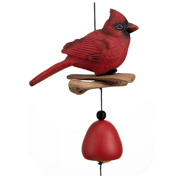 Cardinal Bird Wind Chime, Cardinal Gifts for Glory  Gift, Bird Bell Chimes for Garden Backyard Church