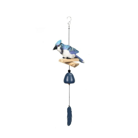 Cardinal Bird Wind Chime – Red Cardinal Gifts for Mother’s Love, Garden & Backyard Hanging Decor, Bird Bell Chimes for Porch, Church, Patio, Outdoor Holiday Decoration (Blue)