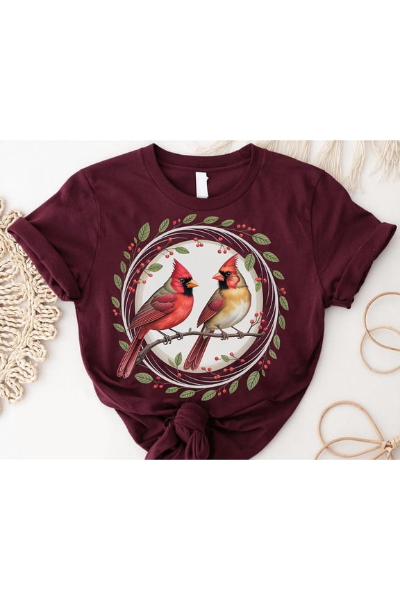 Cardinal Birds Graphic Tee: Nature Lover Birdwatching Shirt SWEATSHIRT All Size S-5XL