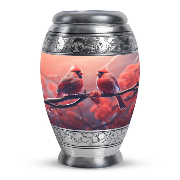 Cardinal Birds - Small Urn Keepsak E- Burial Urns For Adult Human Ashes - Cremation Companion Urns - Memorial Urn (Size-3nch,1pcs)