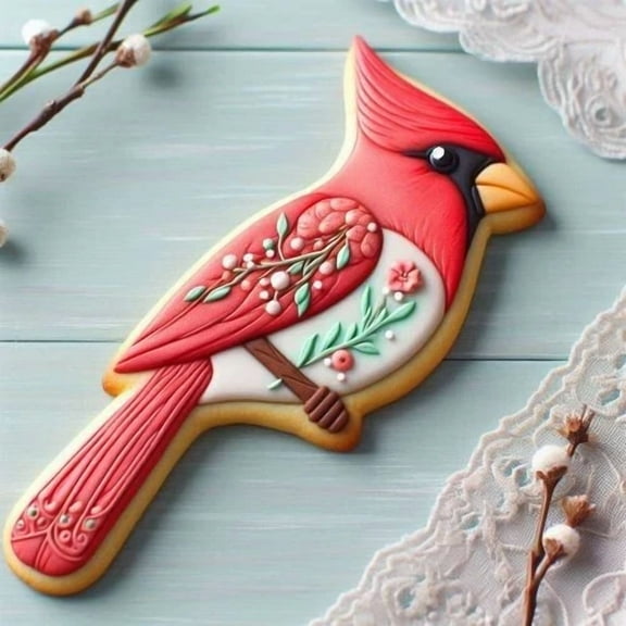 Cardinal Blue Jay Bird 4.5'' Cookie Cutter Metal Animal