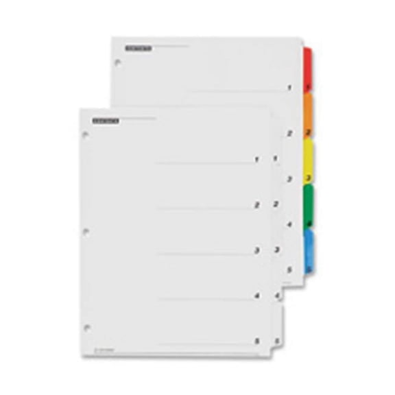 Cardinal Brands- Inc CRD61513CB One Step Index System- Numbered 1-15- 15 Tabs- Clear