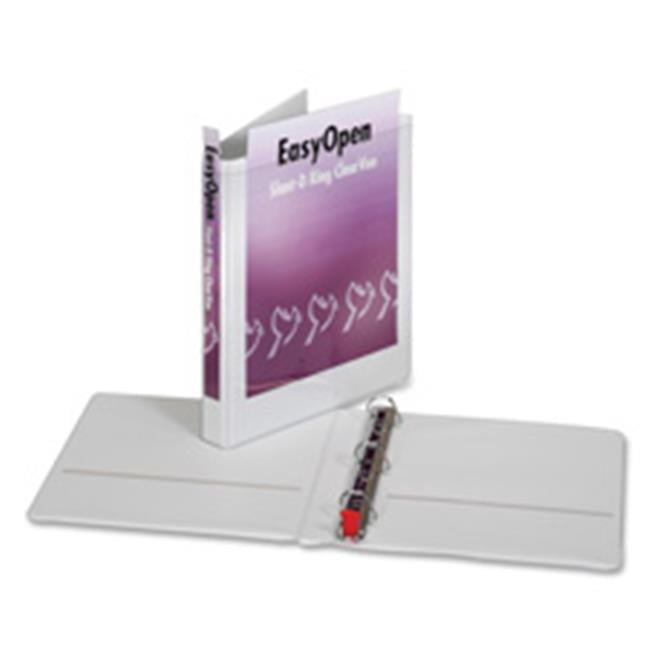 Cardinal Brands- Inc  Clearvue Binder- Slant D-Ring- 5in. Cap.- 8-.50in.x11in.- White
