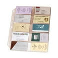thumbnail image 1 of Cardinal Business Card Refill Pages, Holds 200 Cards, Clear, 20 Cards/Sheet, 10/Pack, 1 of 4