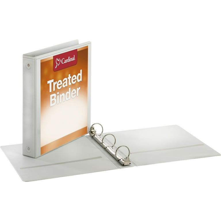 Treated Binder ClearVue Locking Round Ring Binder, 3 Rings, 3 Treated Binder ClearVue Locking Round Ring Binder, 3 Rings, 3