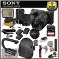 thumbnail image 1 of Cardinal Camera-Sony Sony Alpha a6400 Mirrorless Camera with 18-135mm and 55-210mm Lenses Video Bundle + LED Video Light + Microphone + Extreme Speed 64GB Memory(21pc Bundle), ILCE-6400M/B, 1 of 6