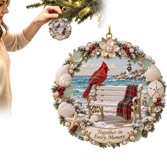 Cardinal Christmas Hanging Ornaments,Red Cardinal Ornaments for Christmas Tree Old World Christmas Ornaments Xmas Decor Cardinal Mom Remembrance Memorial Sympathy Bird Lover Gift 3.15 Inch