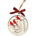thumbnail image 1 of Cardinal Christmas Ornaments Wooden Sympathy Grief Gift Cardinals Memorial Ornament Decorations Holiday Hanging Ornament Tree Decor Supplies for Tree Door Remembrance Condolence Gifts, 1 of 6