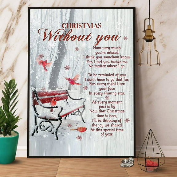 Cardinal Christmas Without You You'Re Special Paper Poster No Frame 11 x 17 Inch Poster