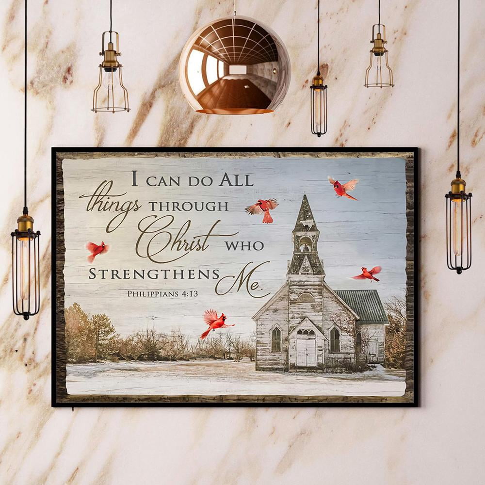 Cardinal Church I Can Do All Things Through Christ Paper Poster No ...