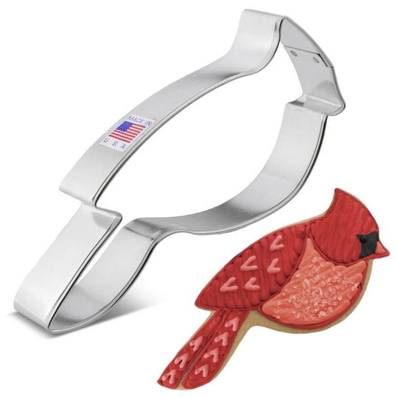 Cardinal Cookie Cutter 5.5" Bird Cookie Cutter Made in USA by Ann Clark