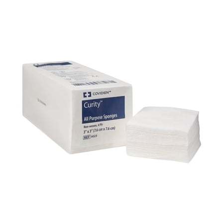 Cardinal Covidien Heavy Absorbency 3" x 3" First Aid Gauze Pads, 200 Count