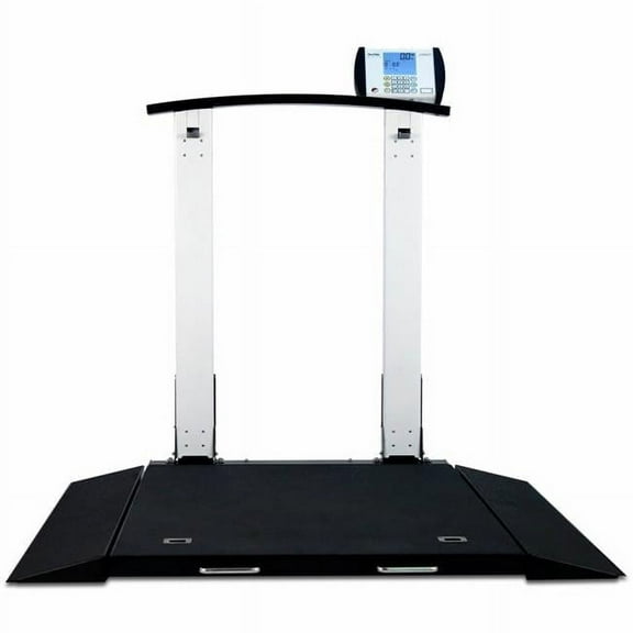Detecto 6560-AC 1000 x 0.2 lbs x 0.1 kg with AC Adapter Portable Folding Column Wheelchair Scale