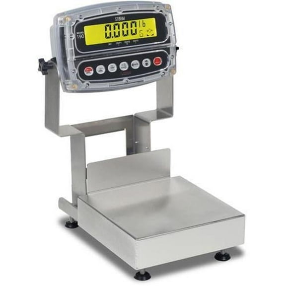 Detecto CA8-30W-190 8 x 8 in. Stainless Steel 190 Indicator Washdown Electronic Bench Scale