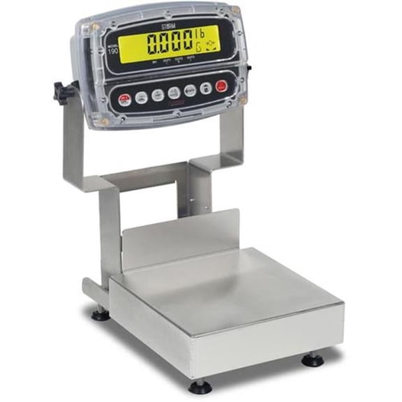 Cardinal & Detecto CA8-15KGW-190 8 x 8 in. Stainless Steel 190 Indicator Electronic Bench Scale