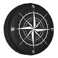 Cardinal Directions And Compass Rose Spare Wheel Tire Cover Universal