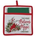 thumbnail image 1 of Cardinal Embroidered Pocket Potholder Set, 1 of 2