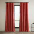 thumbnail image 1 of HPD Half Price Drapes Cardinal Faux Linen Room Darkening Curtains for Bedroom & Living Room Curtains (1 Panel), Door & Window Curtains 108 inches long, Rod Pocket Curtains & Drapes, 50W X 120L, 1 of 8
