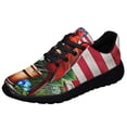 thumbnail image 1 of Cardinal Floral American flag Shoes Sneakers Black Size 11, 1 of 7