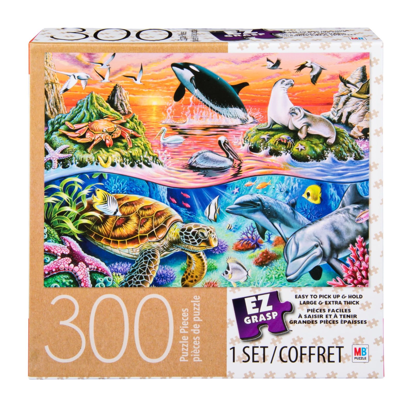 Cardinal Games EZ Grasp 300-Piece Jigsaw Puzzle - Ocean Gathering