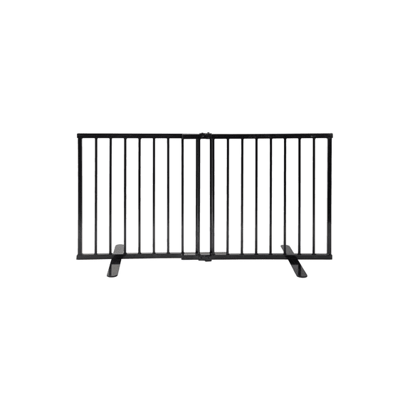 Cardinal Gates Metal Step Over Pet Gate - Black Steel