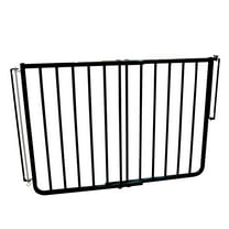 Cardinal Gates SS30OD Outdoor Dog Gate for Stairs – Adjustable Aluminum Safety Gate for Kids & Pets – Toddler Gate for Patio, Deck, Porch – Wall Mounted – Black – Screw in