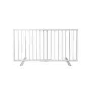 Cardinal Gates Metal Step Over Pet Gate - White Steel