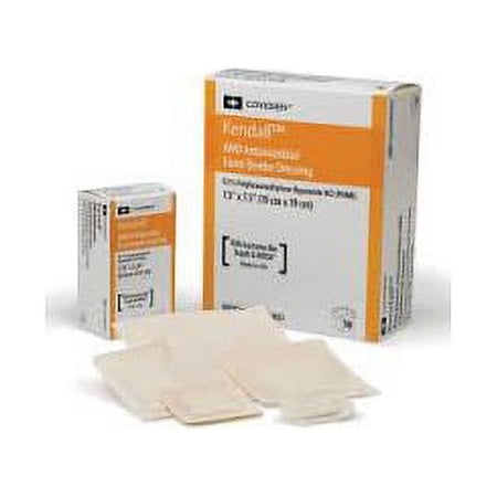 Cardinal Health AMD Antimicrobial Foam Border Dressing, 3-1/2 x 5-1/2 Inch