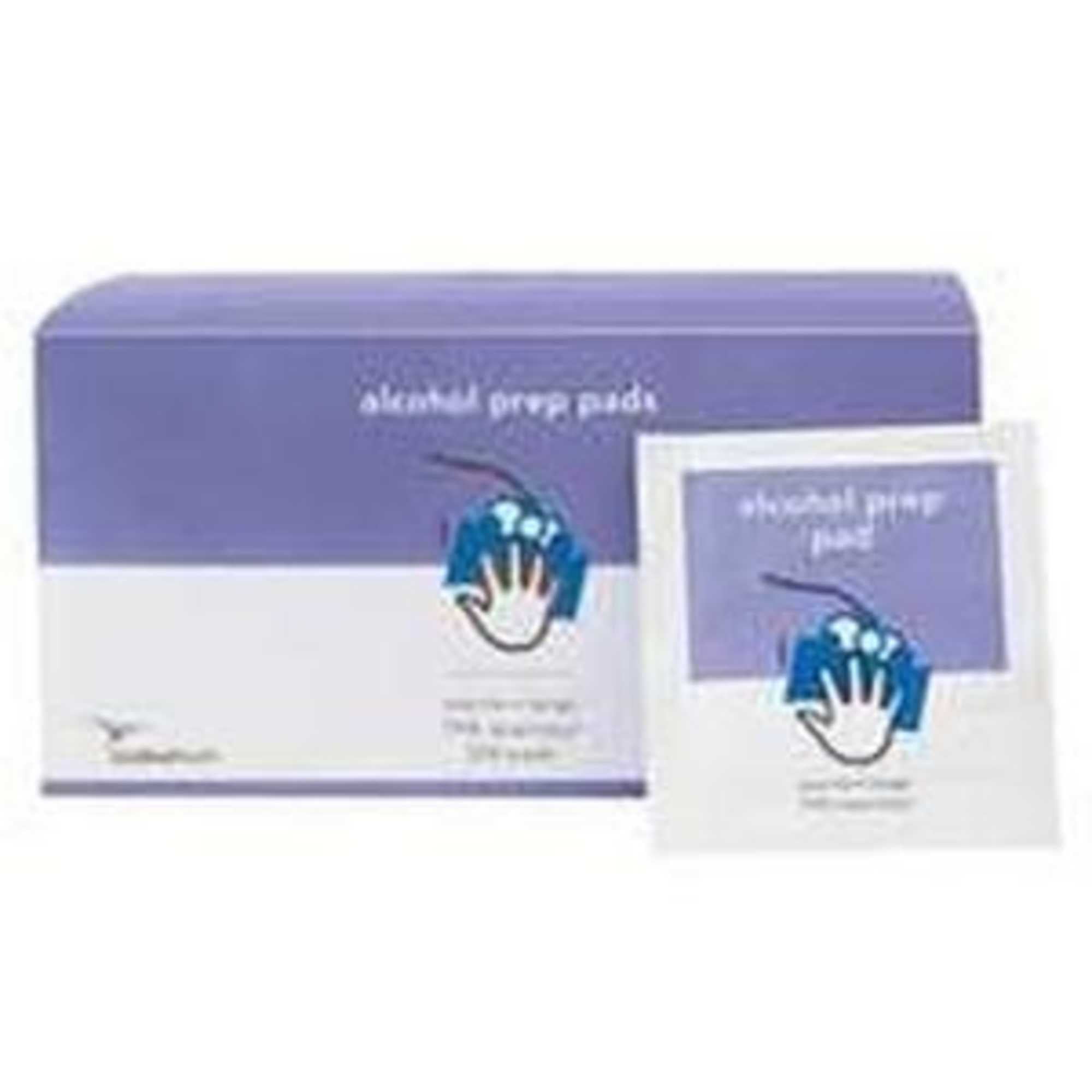 Cardinal Health Alcohol Prep Pad, 2 Ply Sterile Large, Box of 200