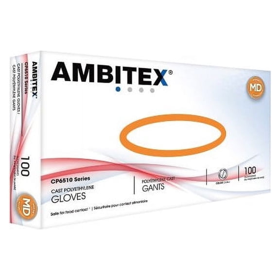 Cardinal Health Ambitex Poly Cast Gloves (100 per box)