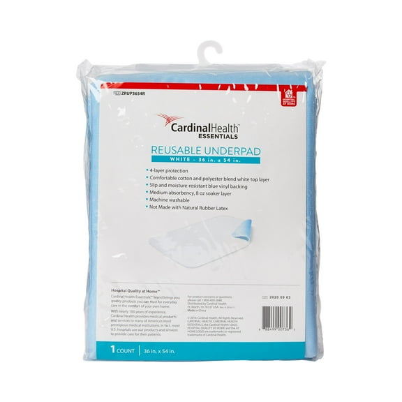 ReliaMed Reusable Polyester/Rayon Underpad 36 x 54 Inch