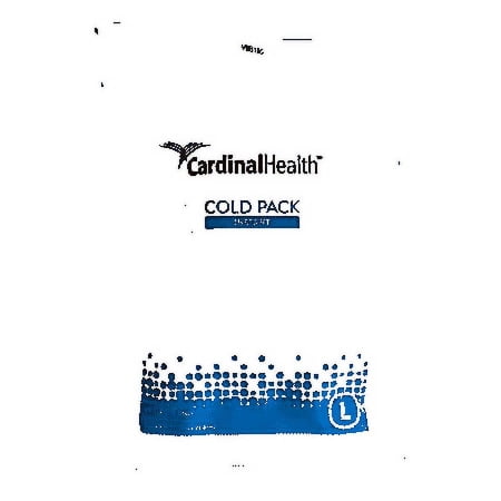 Cardinal Health Instant Therapeutic Cold Pack Large 6'' x 9'' Vinyl Disposable, Case of 16