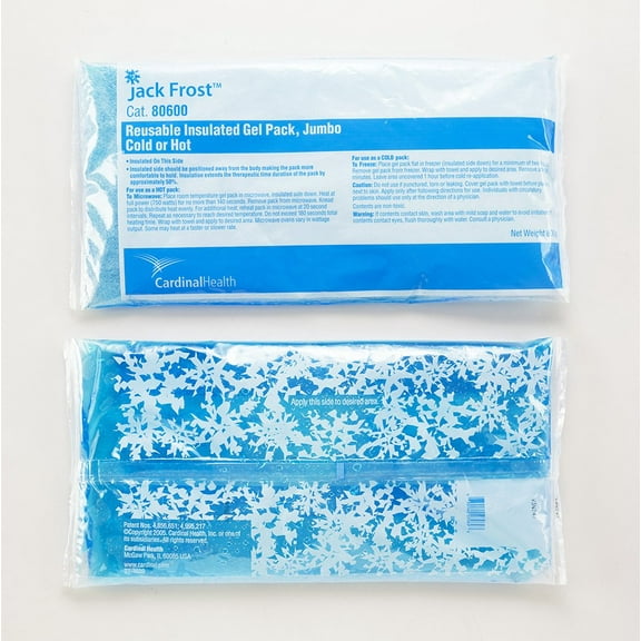 Cardinal 80600 Reusable Insulated Hot/Cold Gel Pack, 7.5x15", Jumbo, Pack of 6