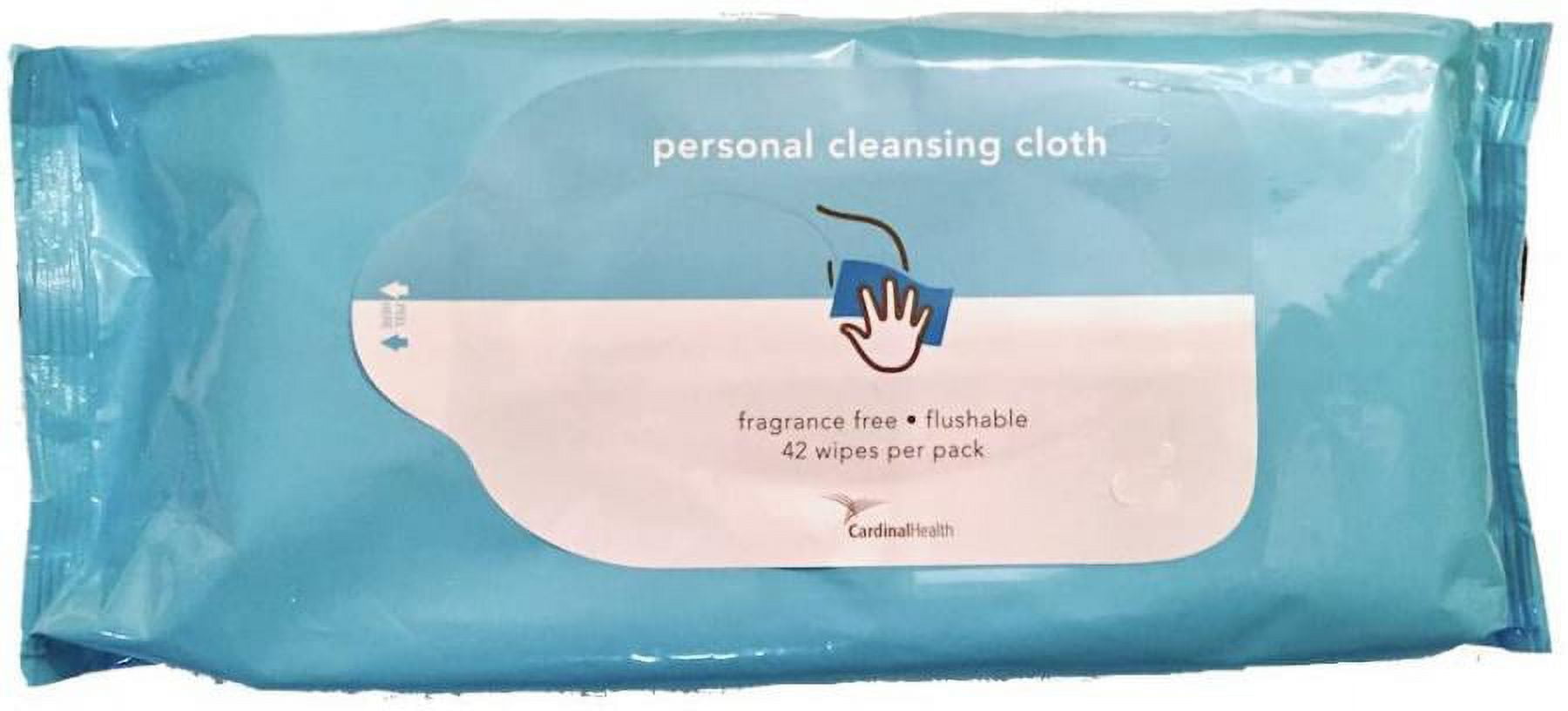 Cardinal Health Personal Cleansing Cloths Hydraspun Fiber, Unscented