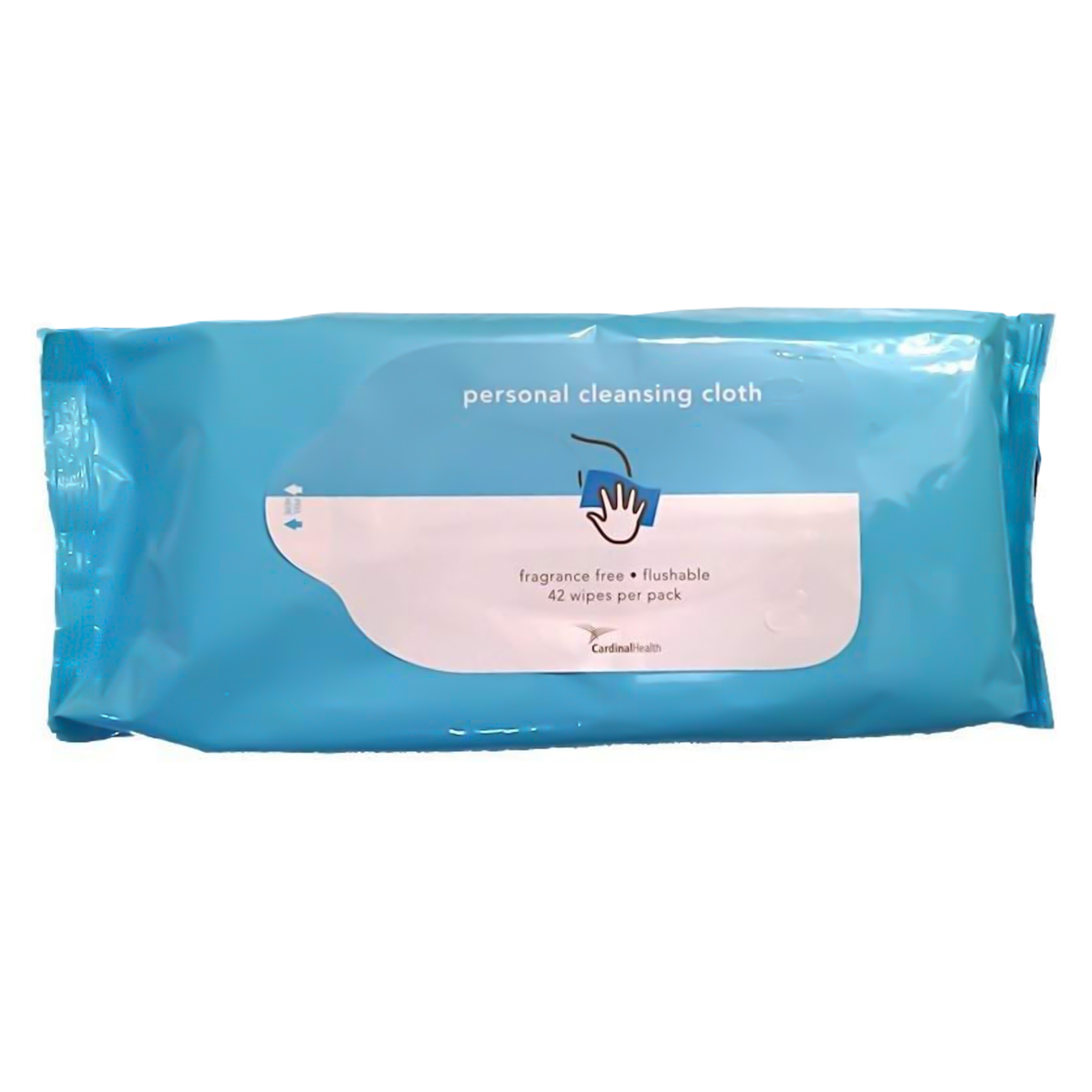 Cardinal Health Personal Cleansing Wipe 9 x 13" 2AWU-42, 1008 Wipes