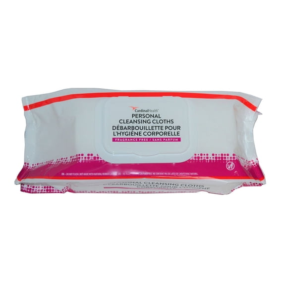 Cardinal Health Personal Cleansing Wipe 9 x 13" 2AWU-64, 12 Pack 768 Wipes
