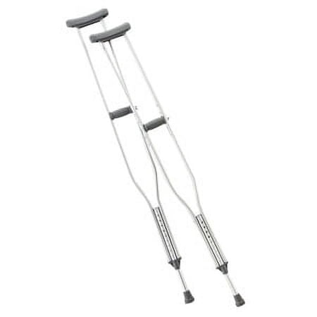 Cardinal Health Push Button Axillary Crutch, Tall