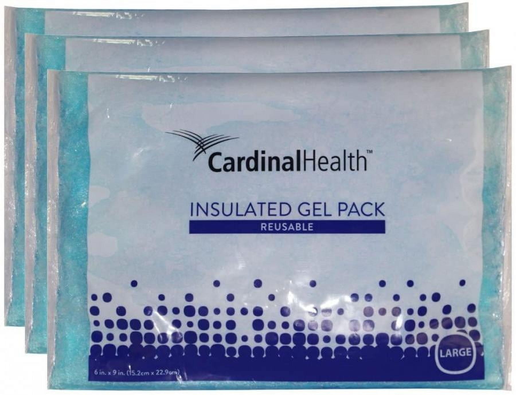 Cardinal Health Reusable Hot and Cold Gel Packs - General Purpose, Gel Filled, Large (6 Inches x 9 Inches), 24 Count