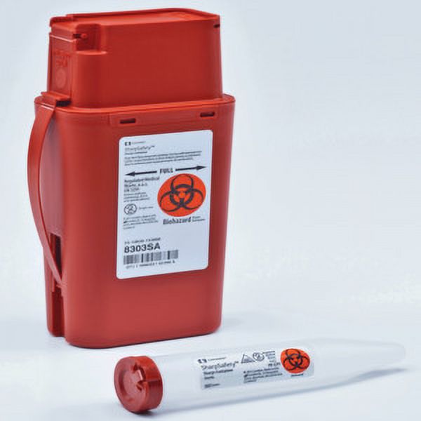 Cardinal Health Transportable Sharps Container 1 Quart