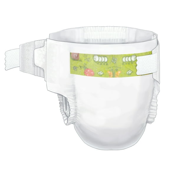 Cardinal Health Wings Baby Baby Diaper Size 3 / Medium, 16 to 24 lbs. 80028A, 224 Ct