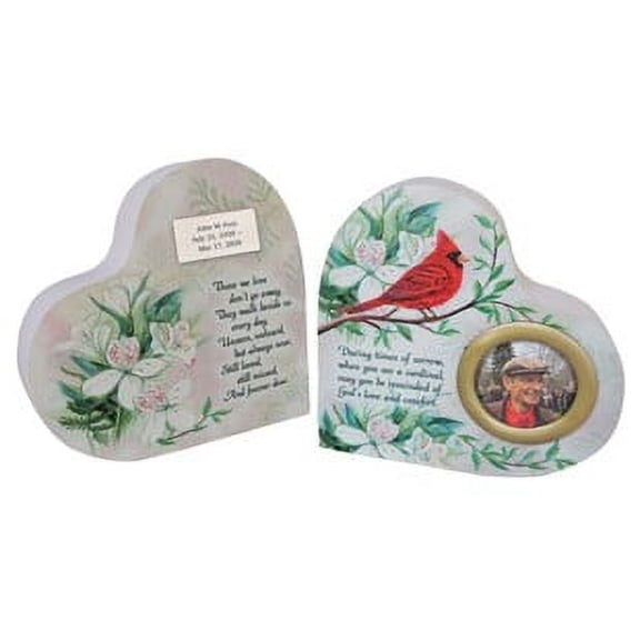 Cardinal Heart Photo Frame